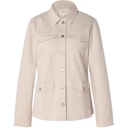 Tchibo - Jeansjacke mit Cargo-Taschen - Damen - Gr. 40 - creme