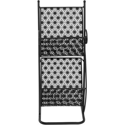 Zeitungsständer HAKU "Zeitschriftenhalter, Zeitschriftenständer", schwarz, B:31cm H:80cm T:27cm, Metall, Zeitungsständer, Zeitungsständer, rechteckig - aus Metall Schwarz - B/T/H 31/27/80 cm