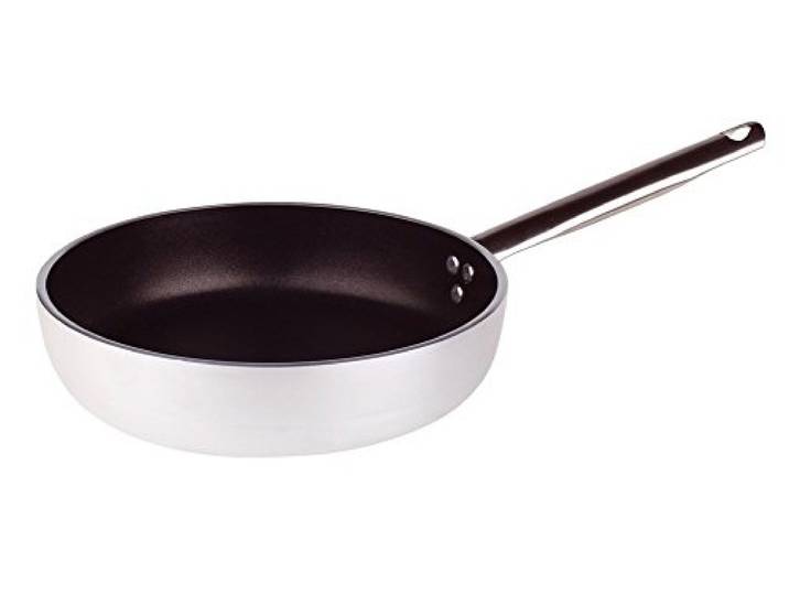 Pentole Agnelli ALSA2111S40 Pfanne, antihaftbeschichtet, gerade, Dicke 5 mm, mit zerbrochenem Boden und Griff aus Edelstahl, Durchmesser 40 cm