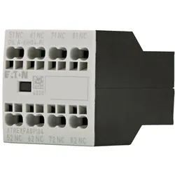Eaton 199321 Hilfsschalterbaustein, 4 -polig, Ith= 16 A, 4 Ö, Frontbefestigung, Push-in-Klemmen, DILA, DILM7 - DILM38 DILA-XHI04-PI  - 5 Stück