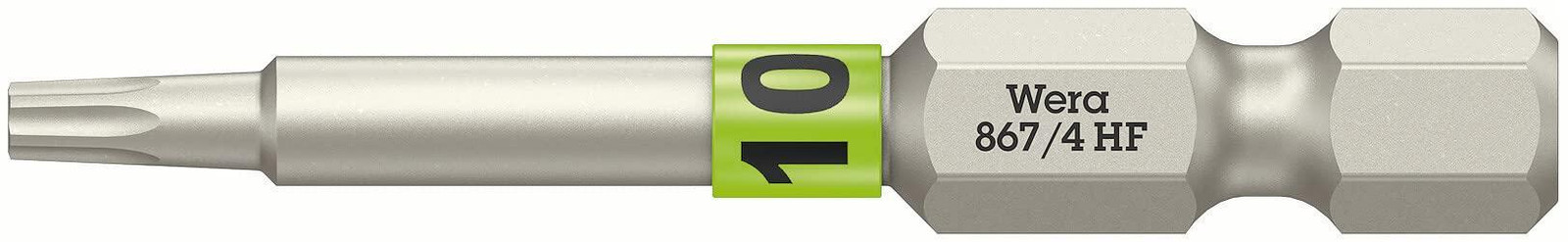 Wera Bit 867 TORX HF 1/4 TX 10, lengte 50 mm, met kleurensysteem