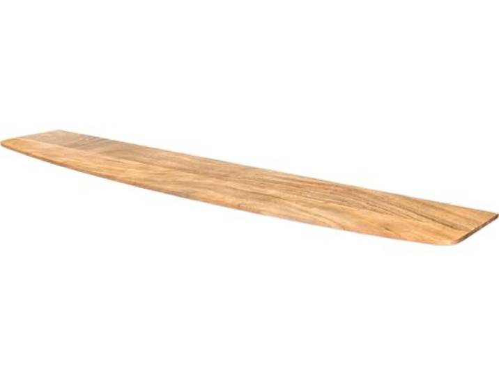 Wandboard Edge Akazie Natur 145 cm Massivholz Schweizer Kante Wandregal