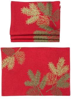 Xia Home Fashions "Polyester Embroidered Square Placemat - 14 x 20"""