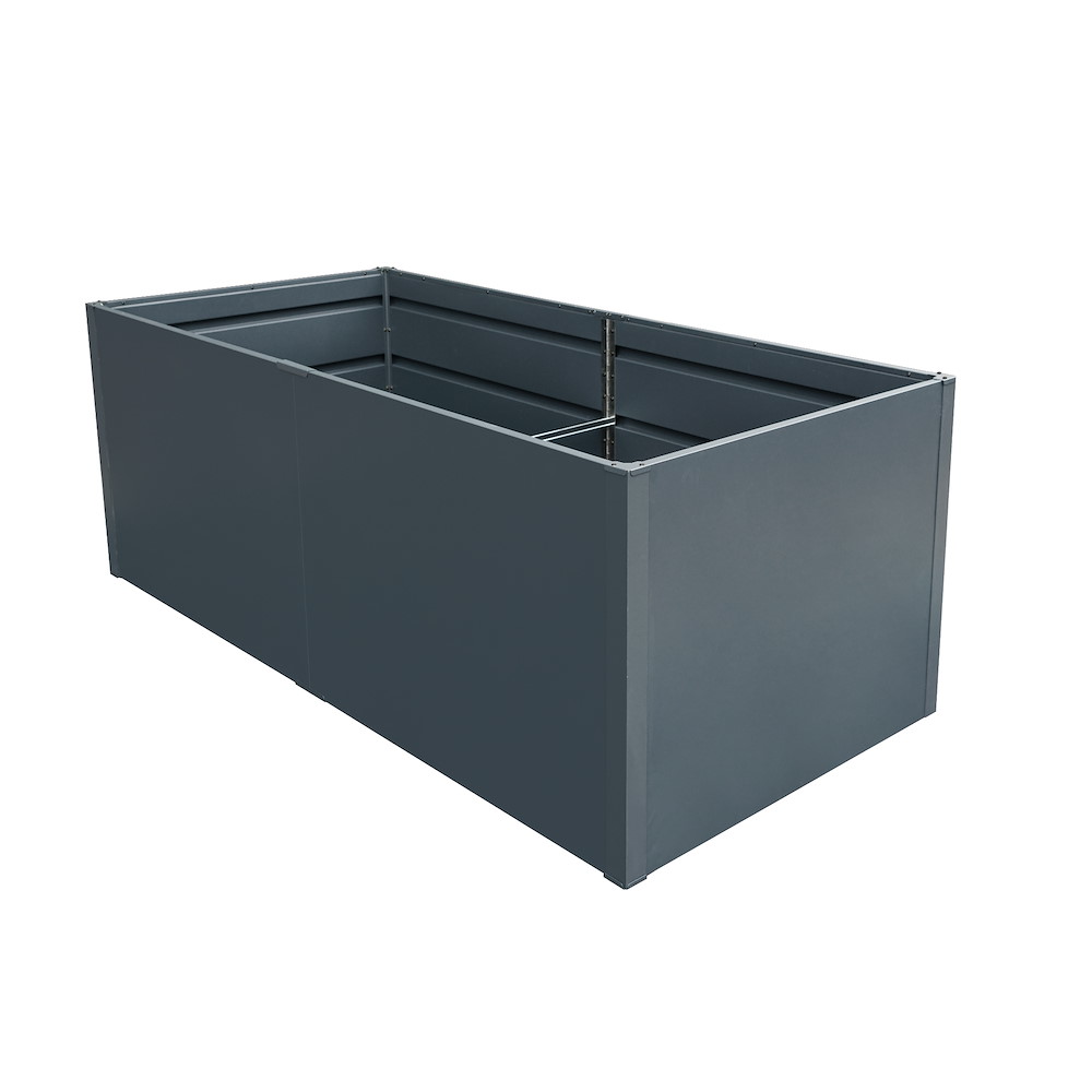 JUNGELMAR Hochbeet Twin Wall XL 200 x 100 x 76cm, anthrazit 16964992