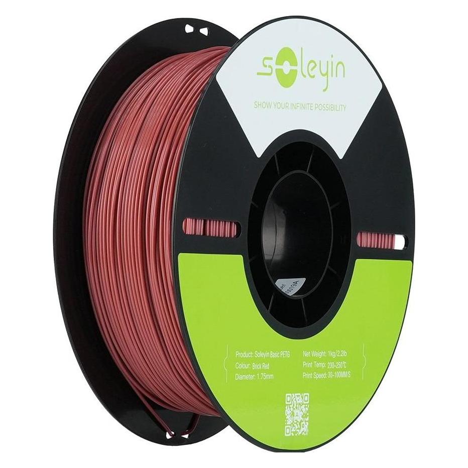 Creality Filament Soleyin PETG Backstein Violett 1.75 mm 1 kg (PETG, 1000 g, 1.75 mm) (3301030159)