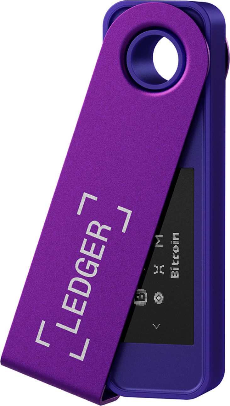 Ledger Nano S Plus Hardware-portemonnee met USB-sleutel, Paars