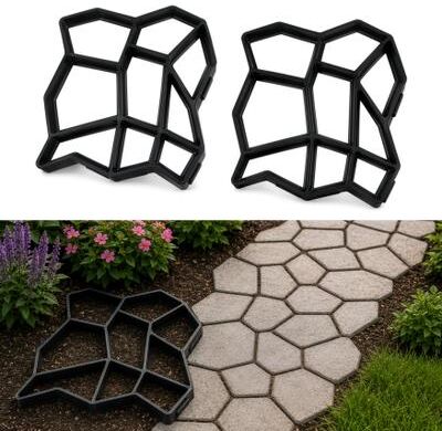 Gardenised Paving Mold, DIY Path Maker for Garden Walkways