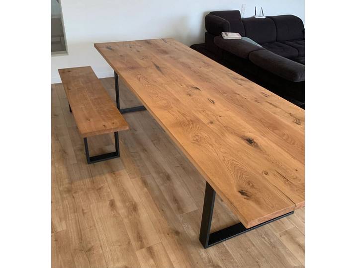 LosBudos Tischplatte aus Eiche Massiv - Perfekt für deine DIY-Projekte
