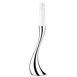 Georg Jensen, Kerzenständer, Cobra Bodenkerzenleuchter (Edelstahl)