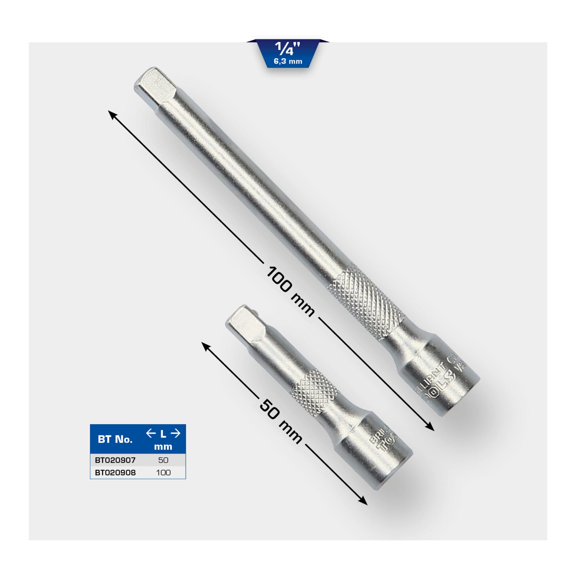 Brilliant Tools 1/4 Zoll Verlängerung 100 mm (BT020908)