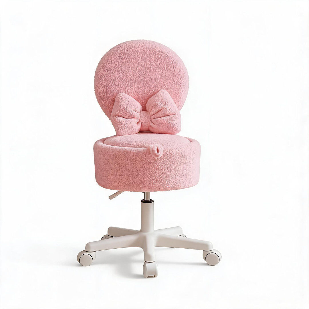 Canora Grey Plywood Accent Stool Pink 95cm H X 48cm W X 48cm D