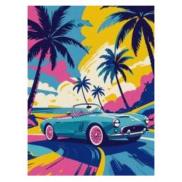 Ideyka Malen nach Zahlen - Neon Drive (68648102)