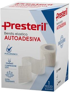 Corman Presteril Benda Elastica Autoadesiva 4 Cm X 4 M Tesi