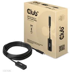 CLUB3D USB Gen2 Type-C to Type-A Cable 10Gbps M/F 5m/16.4ft