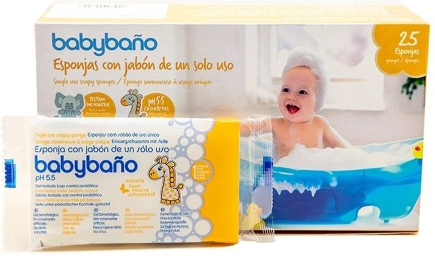 Babybaño Einwegschwamm 25 Einheiten