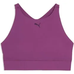 PUMA Damen BH SHAPELUXE HIGH NECK BRA - MID, Größe XS in Lila Lila