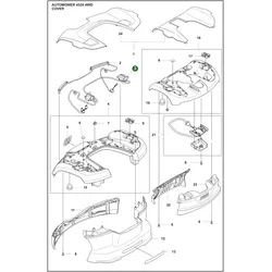 Original Husqvarna Ultraschallsensoren inklusive Verkabelung für Automower 435X AWD 535 AWD sowie 435X AWD NERA und 535 AWD EPOS bis Seriennummer 252410530
