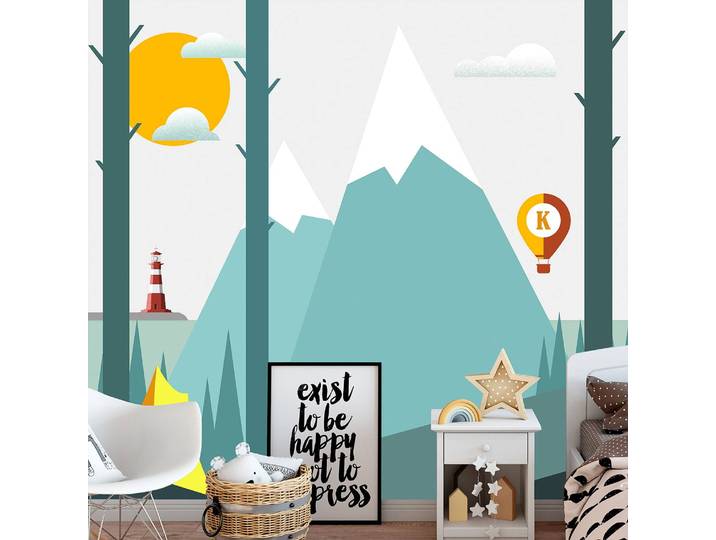 Papier peint intissé On the Camping 200 x 140cm 200 x 140 cm