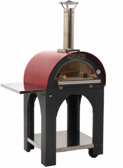 AgriEuro Premium Forno a legna per pizza da esterno Cibus Red - 2 pizze