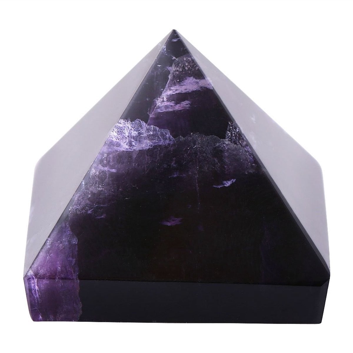 Dailygoody Amethist Piramide - Paars Feng Shui Decoratief Beeldje