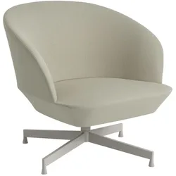 Muuto Oslo Lounge Chair, swivel base, vidar 146 / grau