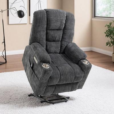 Power Lift Recliner Chair with Massage, Heat, Heavy Duty Motion Mechanism, USB & Type-C Charging Ports