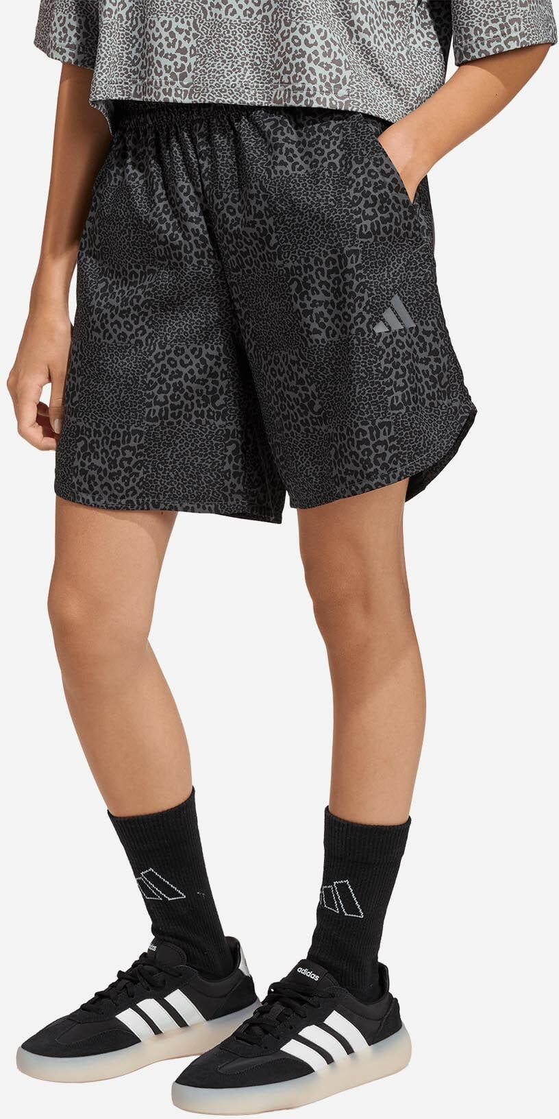 Adidas Icons Printed Jr - Pantaloncini - Nero 13-14ANNI