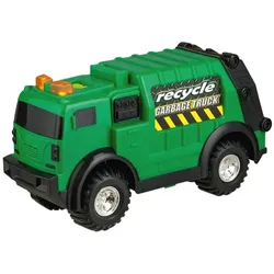 Happy People - Spielzeugfahrzeug - Mad Machines Rush & Rescue Müllabfuhr (30cm, mit Licht & Sound)