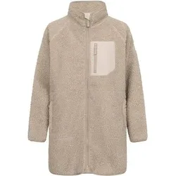 DERBE Fleecejacke Kuschelby Long, Größe 36 in Beige Beige