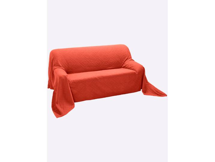 Tagesdecke PEREIRA DA CHUNA Gr. 1, orange (terra), B:270cm L:160cm, 100% Baumwolle, Tagesdecken, Tagesdecke