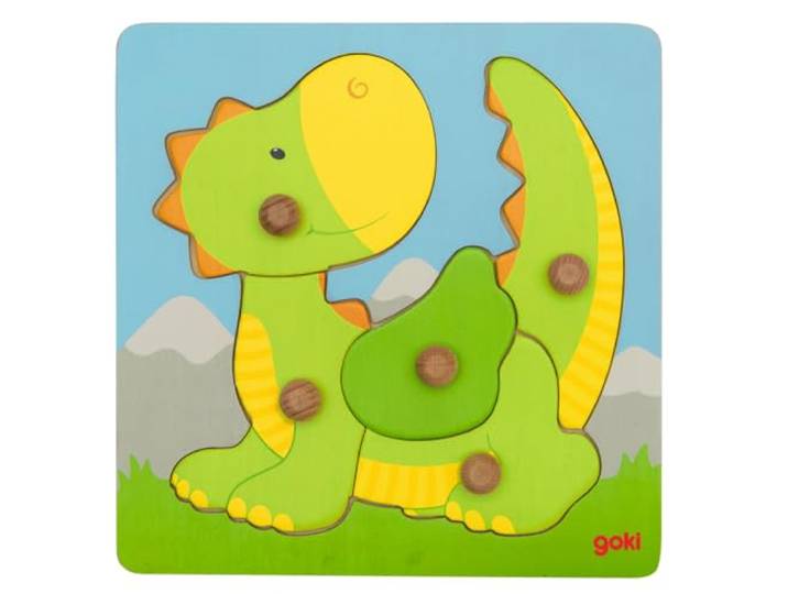 Goki 57553 - steekpuzzel - draak