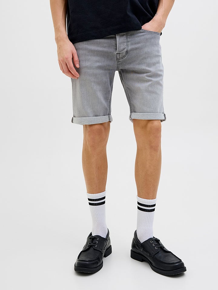 Jack & Jones Jeans-Shorts "Rick" in Grau - M