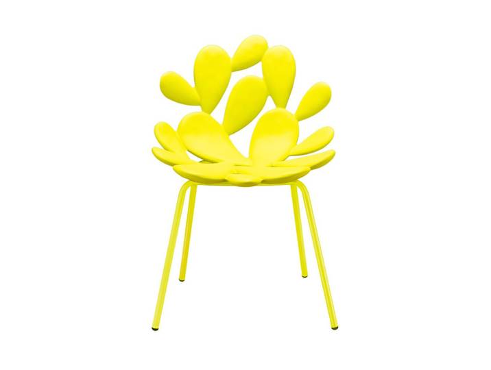 QEEBOO set de 2 chaises pour l'extérieur FILICUDI (Yellow - polyéthylène et acier verni)
