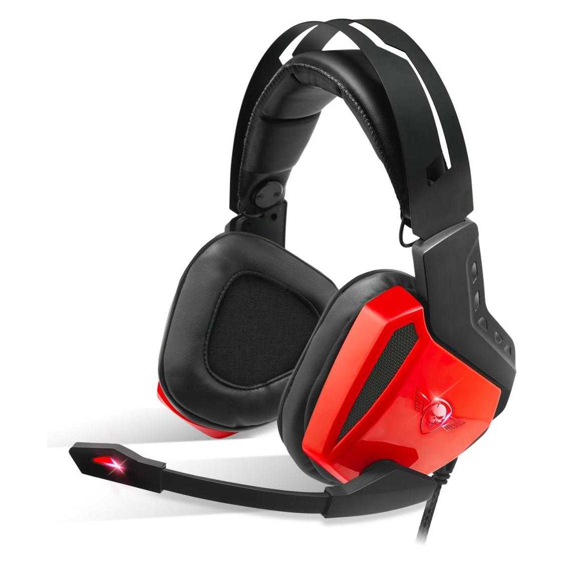 Spirit Of Gamer CASQUE GAMER FILAIRE XPERT-H100 7.1 (NOIR/ROUGE) (Kabelgebunden) (MIC-XH100RE)