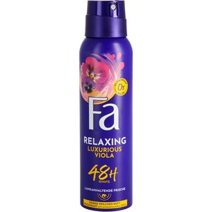 Fa Deodorant Relaxing Luxurious Viola, Spray, für Damen, 48h Schutz, ohne Aluminium, 150 ml