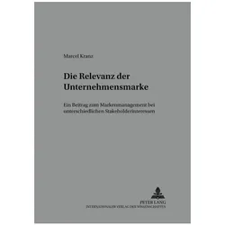 Die Relevanz der Unternehmensmarke, Fachbücher von Marcel Kranz