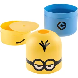 keeeper, Aufbewahrungsbox, Aufbewahrungsbox Minions kevin, 10 Liter blau / gelb, rund, in Minions-Form (10 l, 1x)