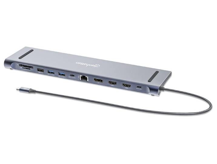 MANHATTAN Laptop-Dockingstation 190305 laptop-dockingstation & portreplikator Kabelgebunden USB 3.2...