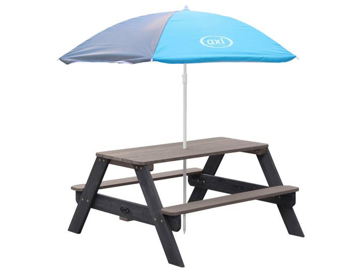 Kinder-Gartenset, Blau, Grau, Holz, 4-teilig, Hemlocktanne, 97.7x48.7x95 cm, CE, FSC 100%, wetterbeständig, Freizeit & Co, Outdoor-Spielzeug