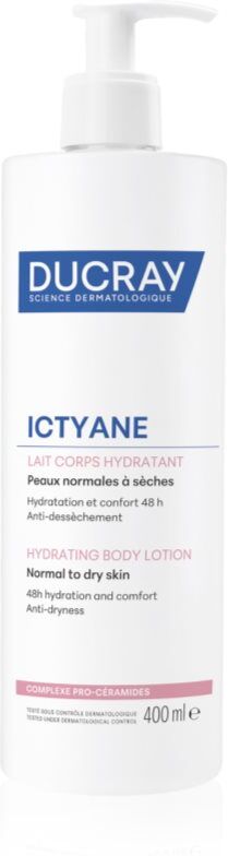 Ducray Ictyane lait corporel hydratant pour peaux normales et sèches 400 ml