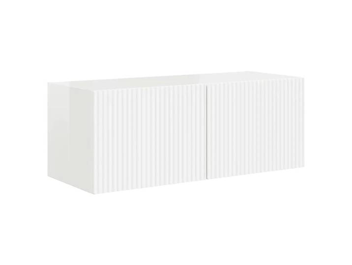 Meuble tv mural moderne 78 x 31 x 30 cm bois blanche
