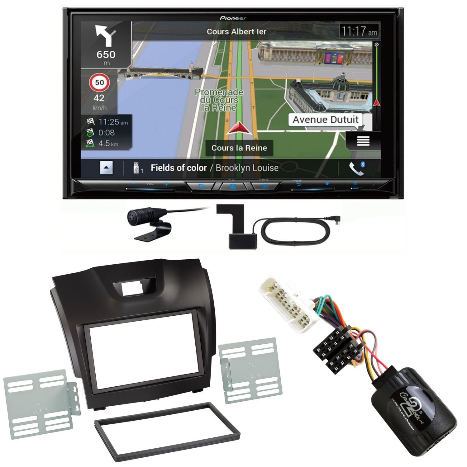 Pioneer AVIC-Z930DAB USB Navigation Bluetooth DAB+ Einbauset für Isuzu D-Max 2