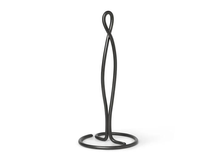 Ferm Living Porte rouleau essuie-tout Curvature Laiton noir