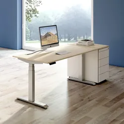 Elektrisch höhenverstellbarer Schreibtisch 180x80 cm Mewo 4