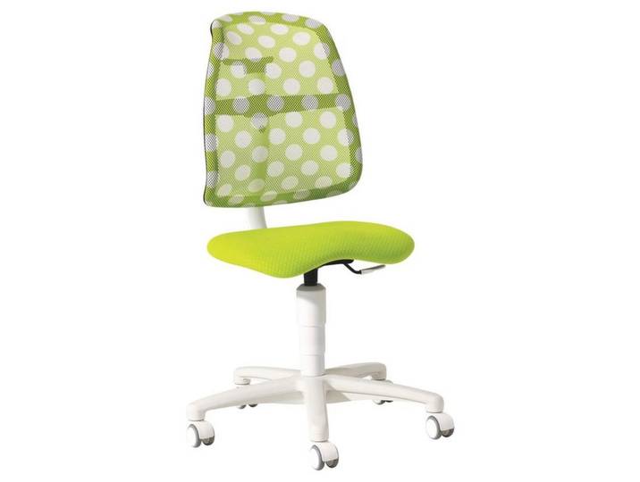 Paidi Jugenddrehstuhl, Weiss, Limette, Metall, Kunststoff, Textil, Drehkreuz, 46x92-100x27-30.5 cm, Stoffauswahl, lichtecht, mit Griff, Baby- und Kindermöbel, Kinderzimmer & Jugendzimmer, Jugendschreibtischstuhl & Kinderschreibtischstuhl