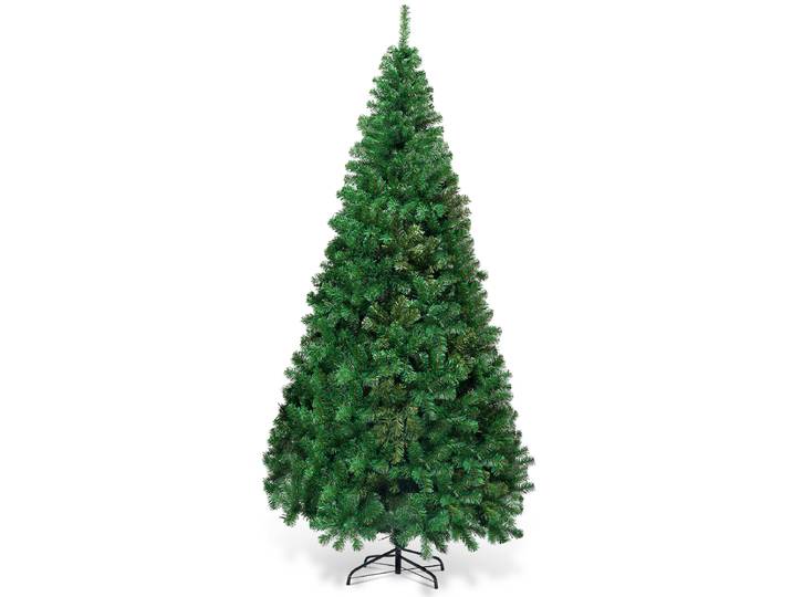 240 cm Kerstboom Kunstsparrenboom Kerstboom met Metalen Standaard Groen
