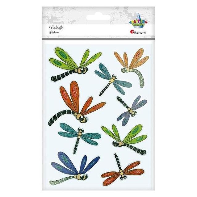 Titanum 3D-Folienaufkleber, Libellen, Mix, 9 Stk. (9 Sticker) (47992773)