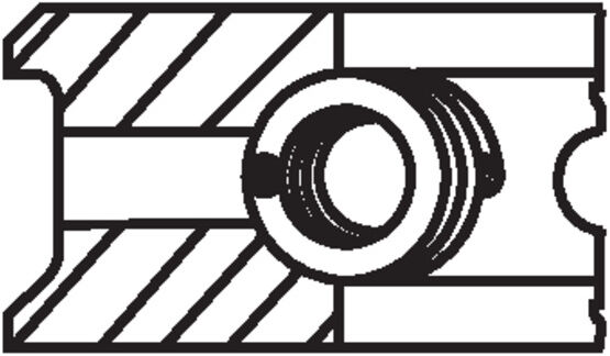 Mahle Kolbenringsatz 50359n0 Für Porsche