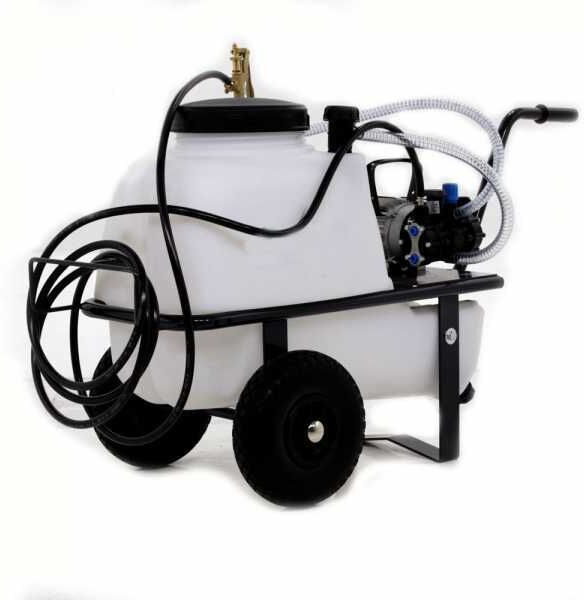 AgriEuro TOP-LINE Groupe motopompe de pulvérisation Comet MC 18 - moteur électrique monophasé sur chariot cuve 50 L