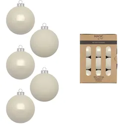 24 Weihnachtskugeln Glas 3cm Christbaumkugeln Weihnachtsbaumkugeln Weihnachten Christbaumschmuck Weihnachtsbaumschmuck Blanched Almond